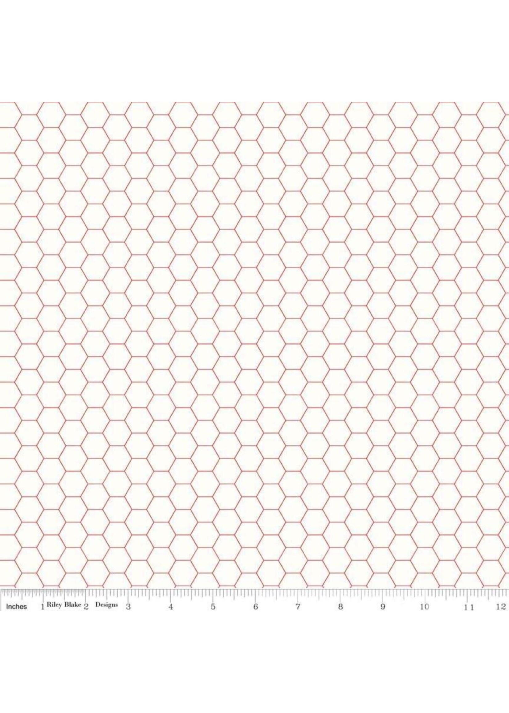 Riley Blake Designs Lori Holt - Honeycomb - Red