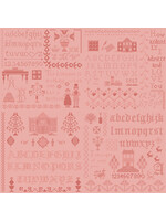 Riley Blake Designs Jane Austen - Pride & Prejudice - Meryton Sampler - Coral - C13786