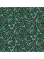 Makower Enchanted - Foliage - Dark Green - Coupon - 80 cm x 110 cm