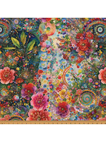 Hoffman Fabrics Whimsical Flower Garden - Multi - WW5535-130 - Coupon - 105 cm x 275 cm