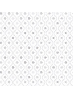 Stof Fabrics Magic Christmas - Diamonds - White - Coupon - 80 cm x 110 cm