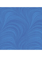Benartex Studio Wave Texture - Flanel - MedBlue - Coupon - 90 cm x 275 cm