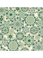 Makower Enchanted - Green - Coupon - 55 cm x 110 cm