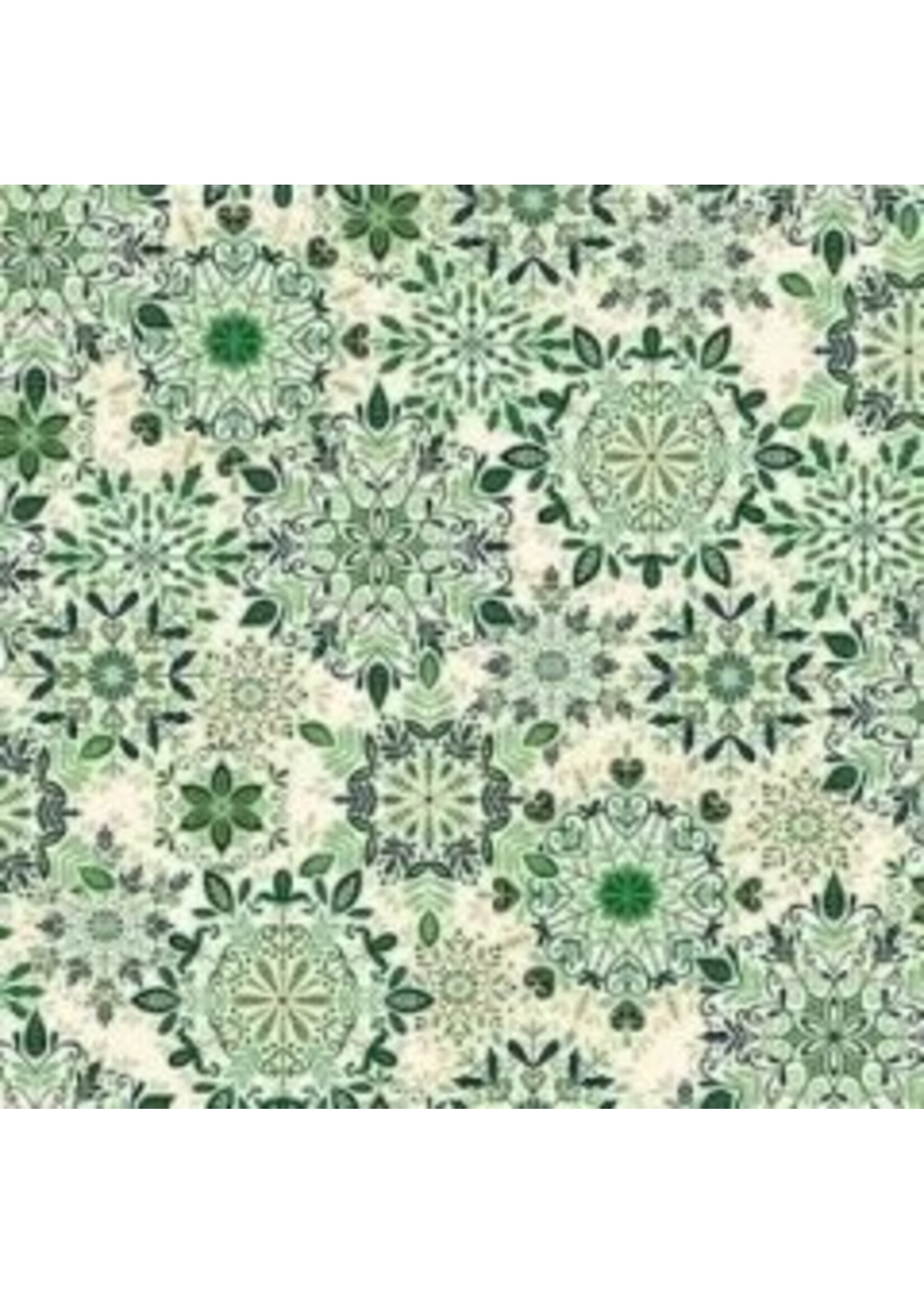 Makower Enchanted - Green - Coupon - 55 cm x 110 cm
