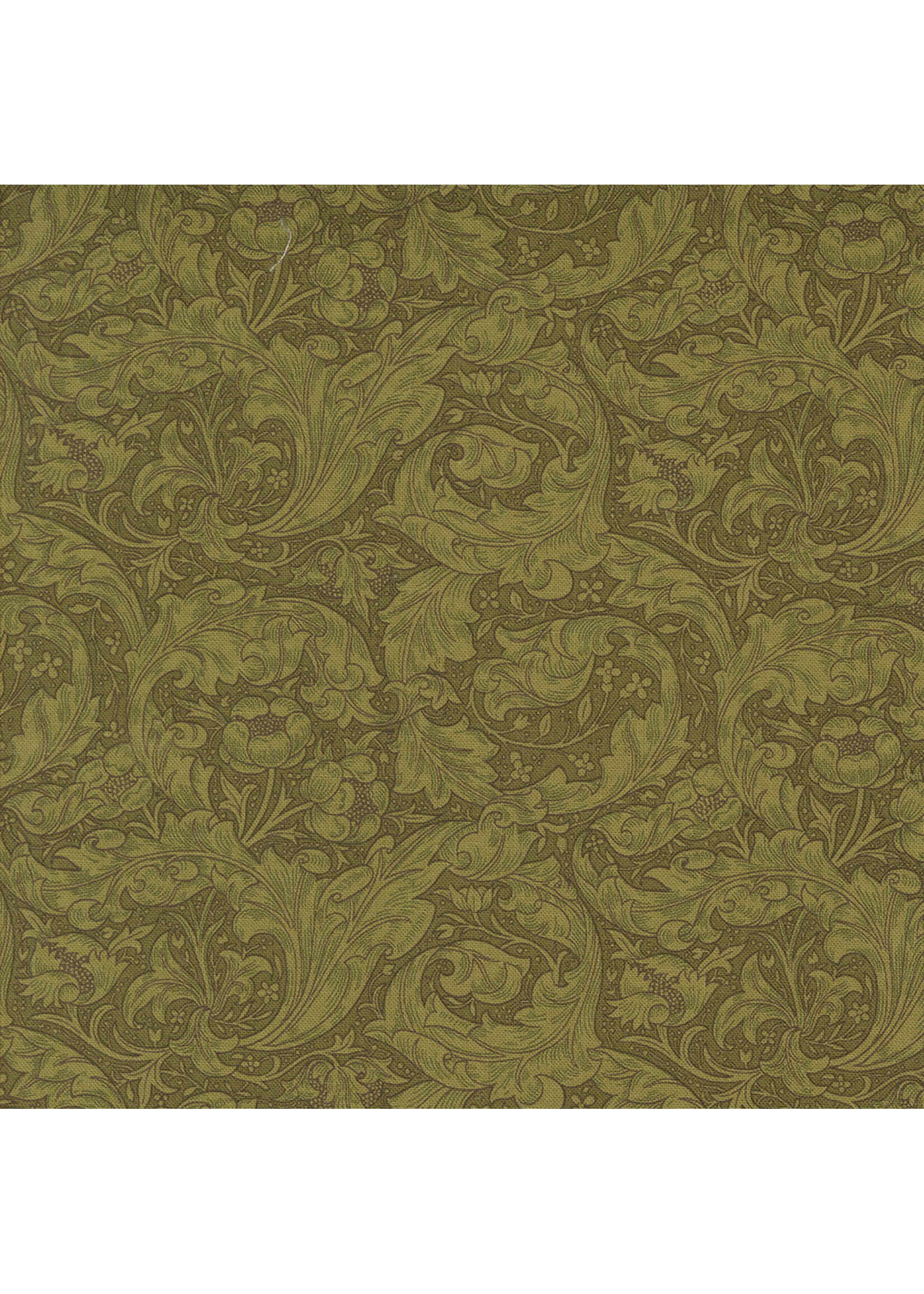 Moda Fabrics Morris Manor - Bachelors Button Blenders - Sage - 8394 12