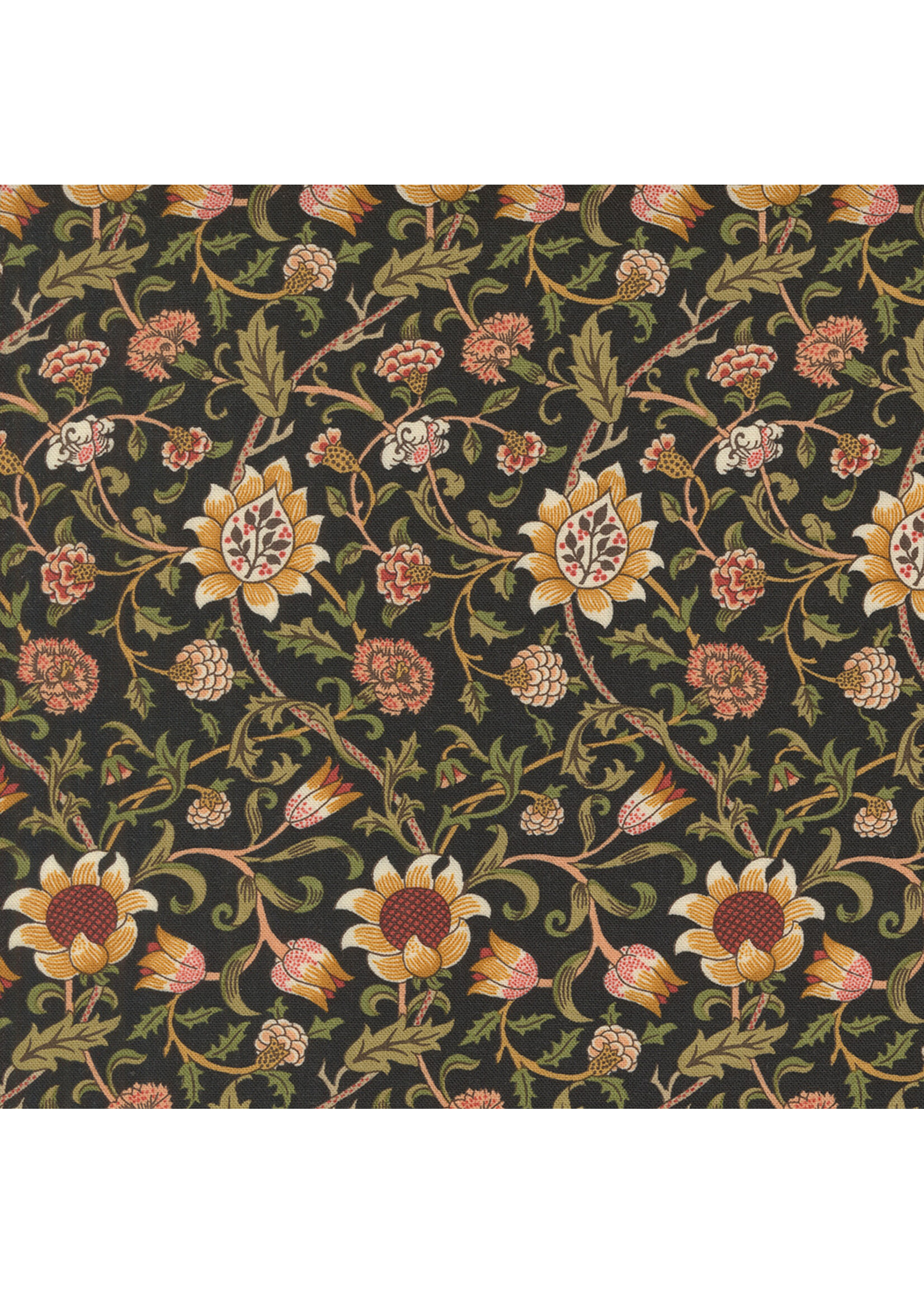Moda Fabrics Morris Manor - Evenlode Florals - Ebony - 8392 15