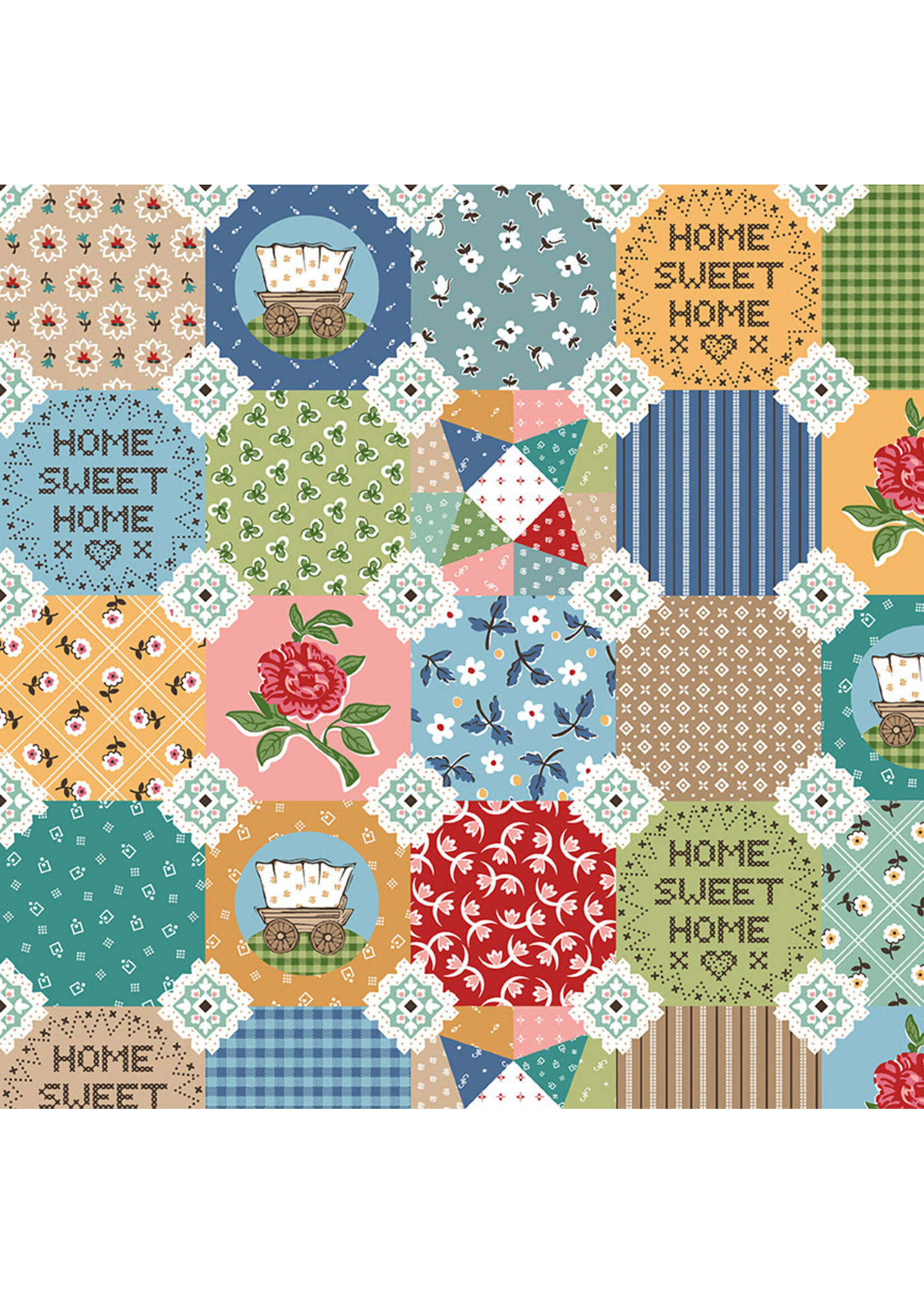 Riley Blake Designs Lori Holt - Prairie Home - Very Prairie - Multi - WB15577