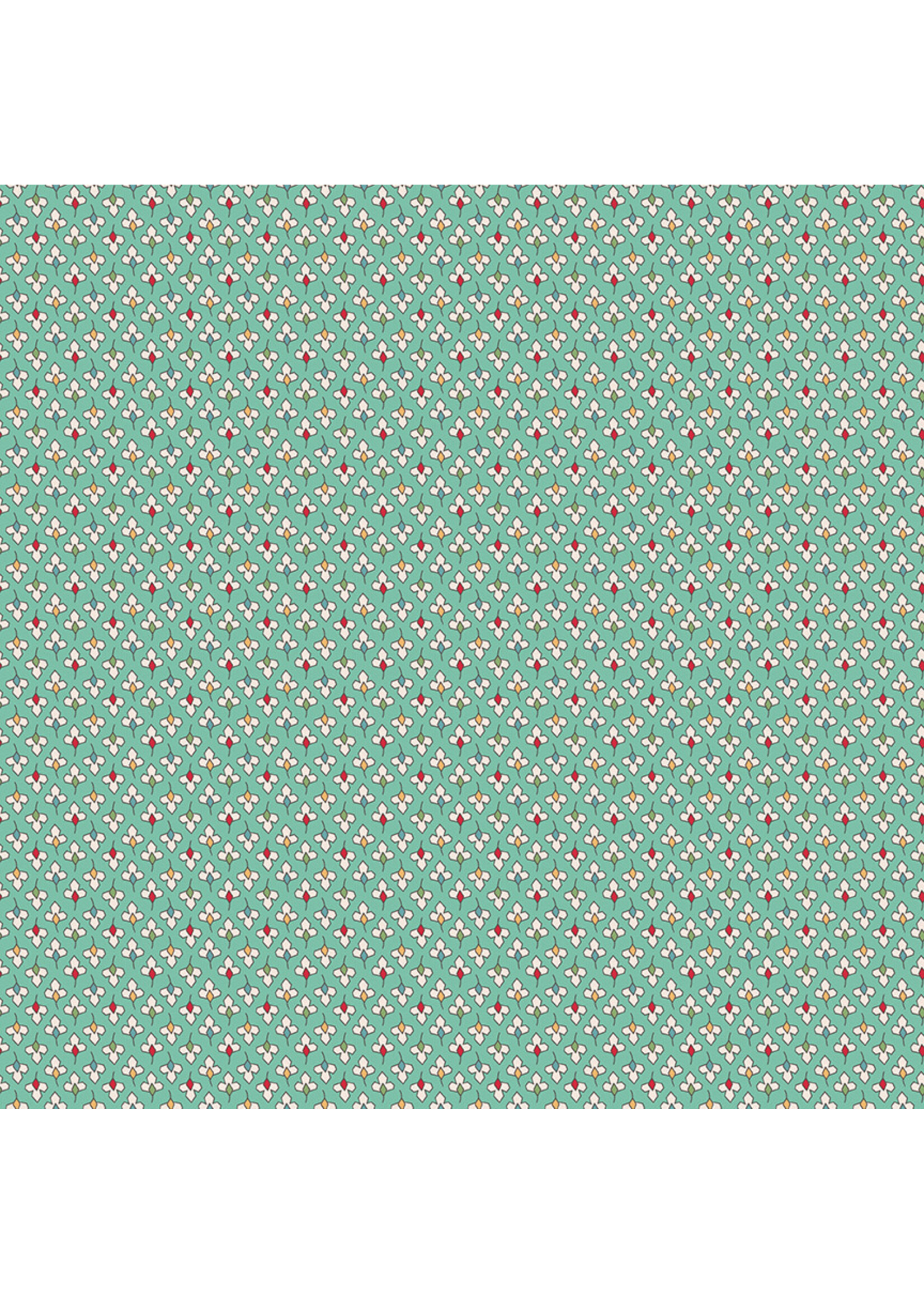Riley Blake Designs Lori Holt - Home Town Holiday - Seaglass - Coupon - 85 cm x 110 cm