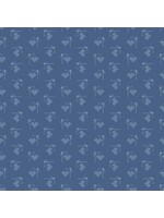 Riley Blake Designs Lori Holt - Bee Basics - Heart - Blue - C6401
