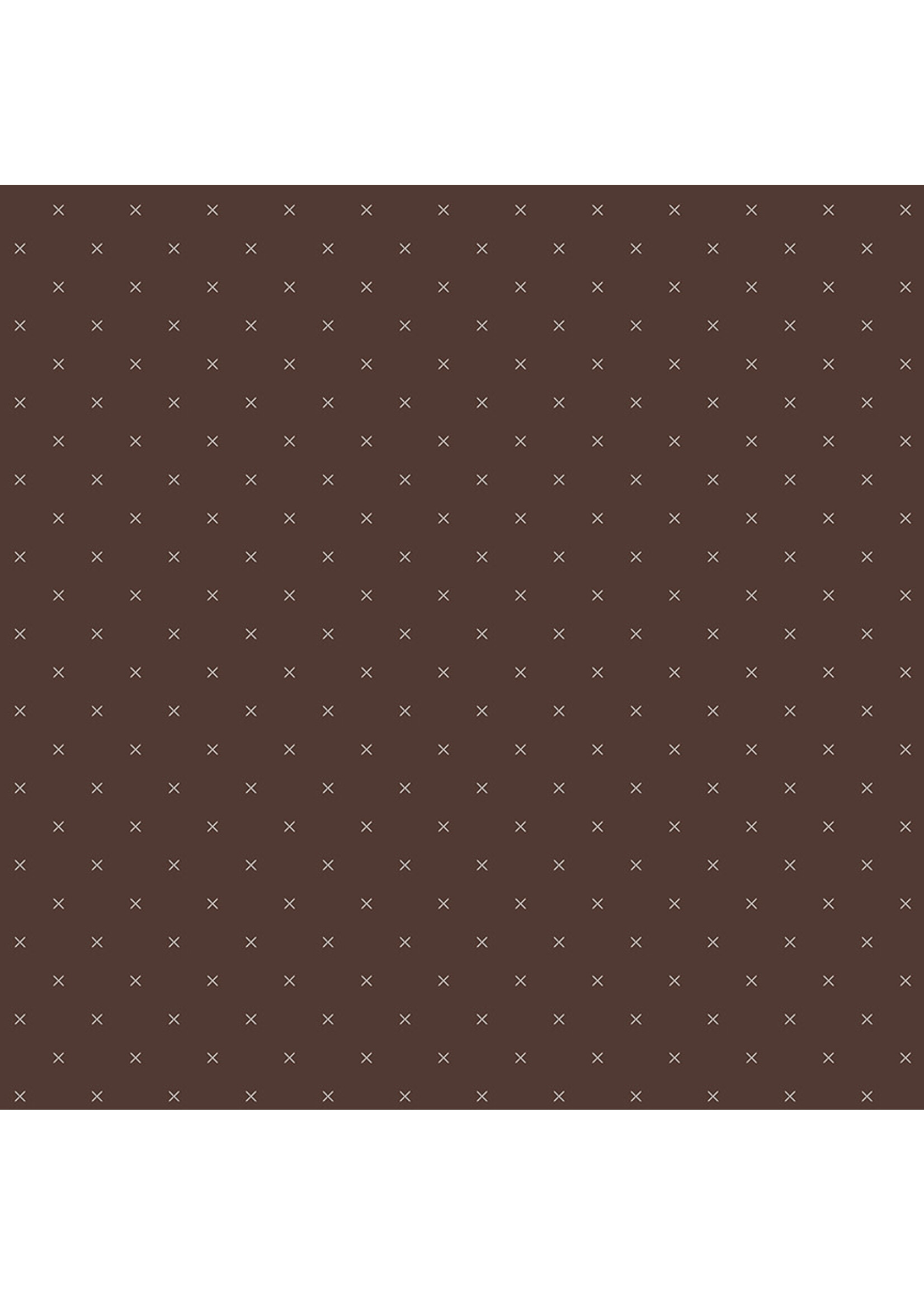 Riley Blake Designs Lori Holt - Bee Cross Stitch In Color - Raisin - C745