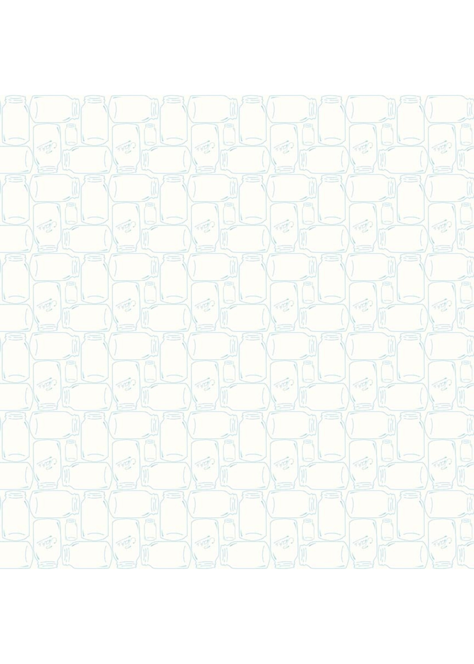 Riley Blake Designs Lori Holt - Backgrounds - Canning Jar - Aqua - C6385