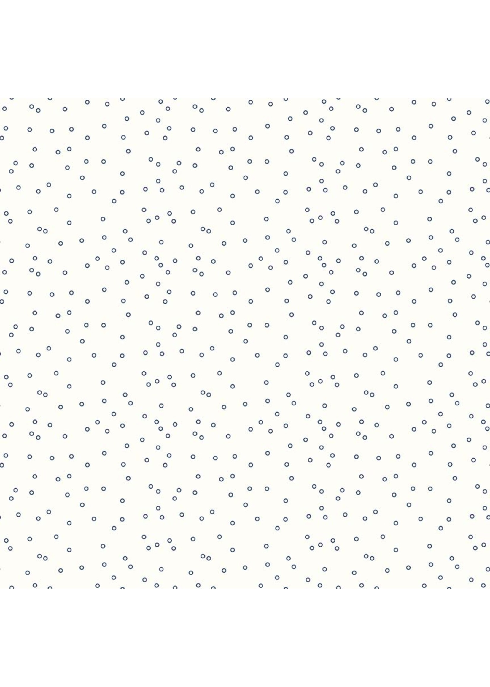 Riley Blake Designs Lori Holt - Bee Backgrounds - Tiny Circles - Blue - 6384