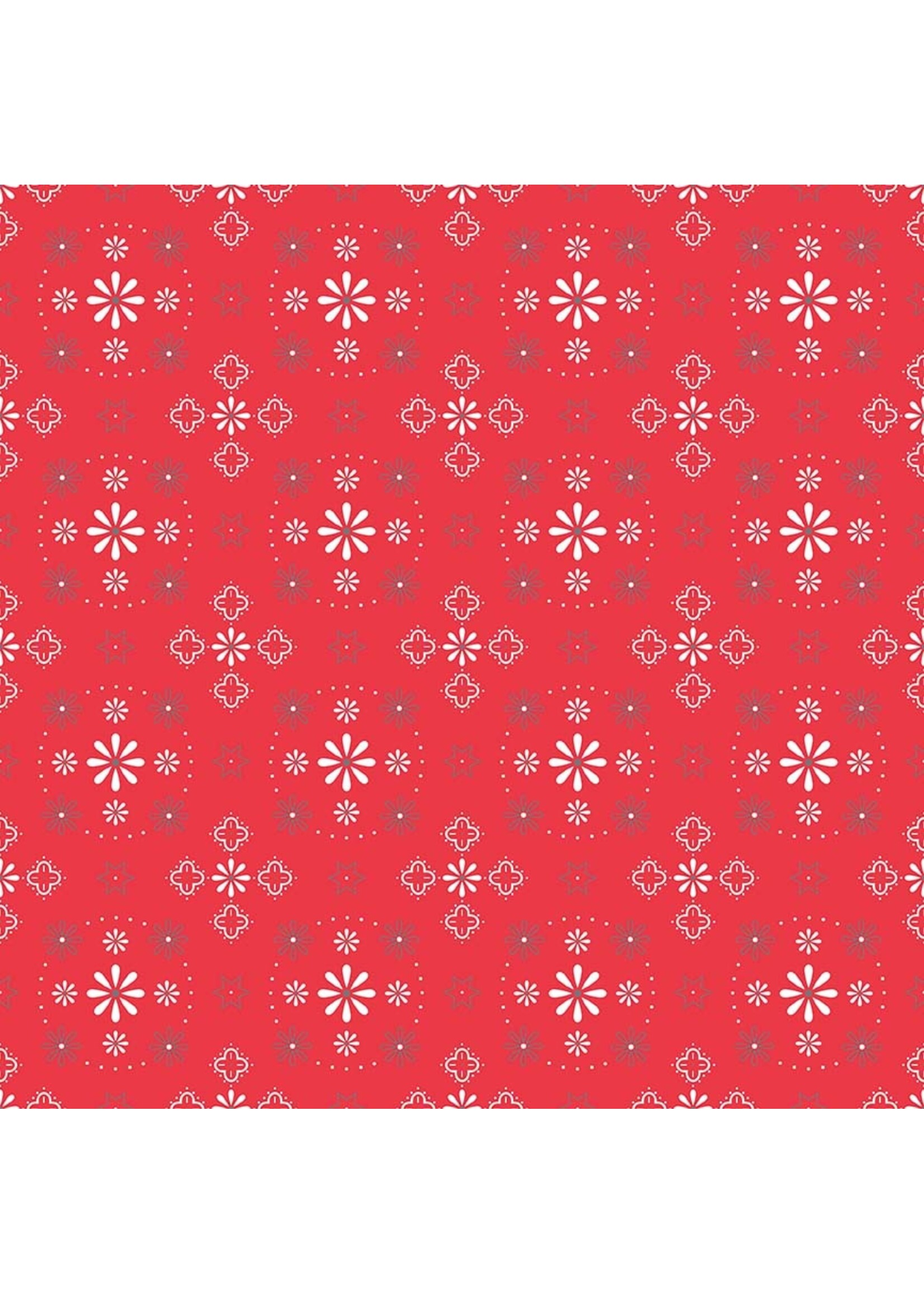 Riley Blake Designs Lori Holt - Bee Backings & Borders - Bandana - Red