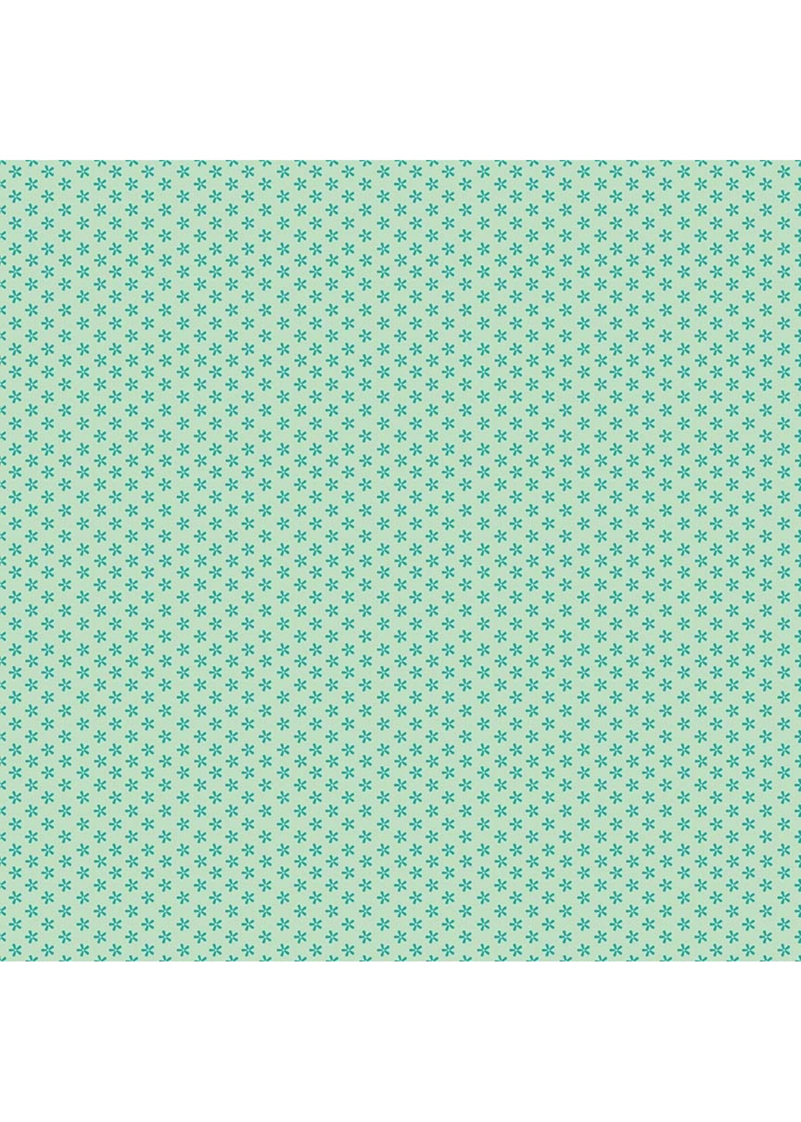Riley Blake Designs Lori Holt - Bee Basics - Tiny Daisy - Teal - C6403