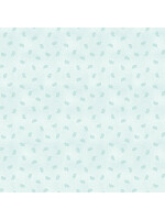 Henry Glass Fabrics Dorothy Jean s Flower Garden - Dots and Leaves - Blue - 680