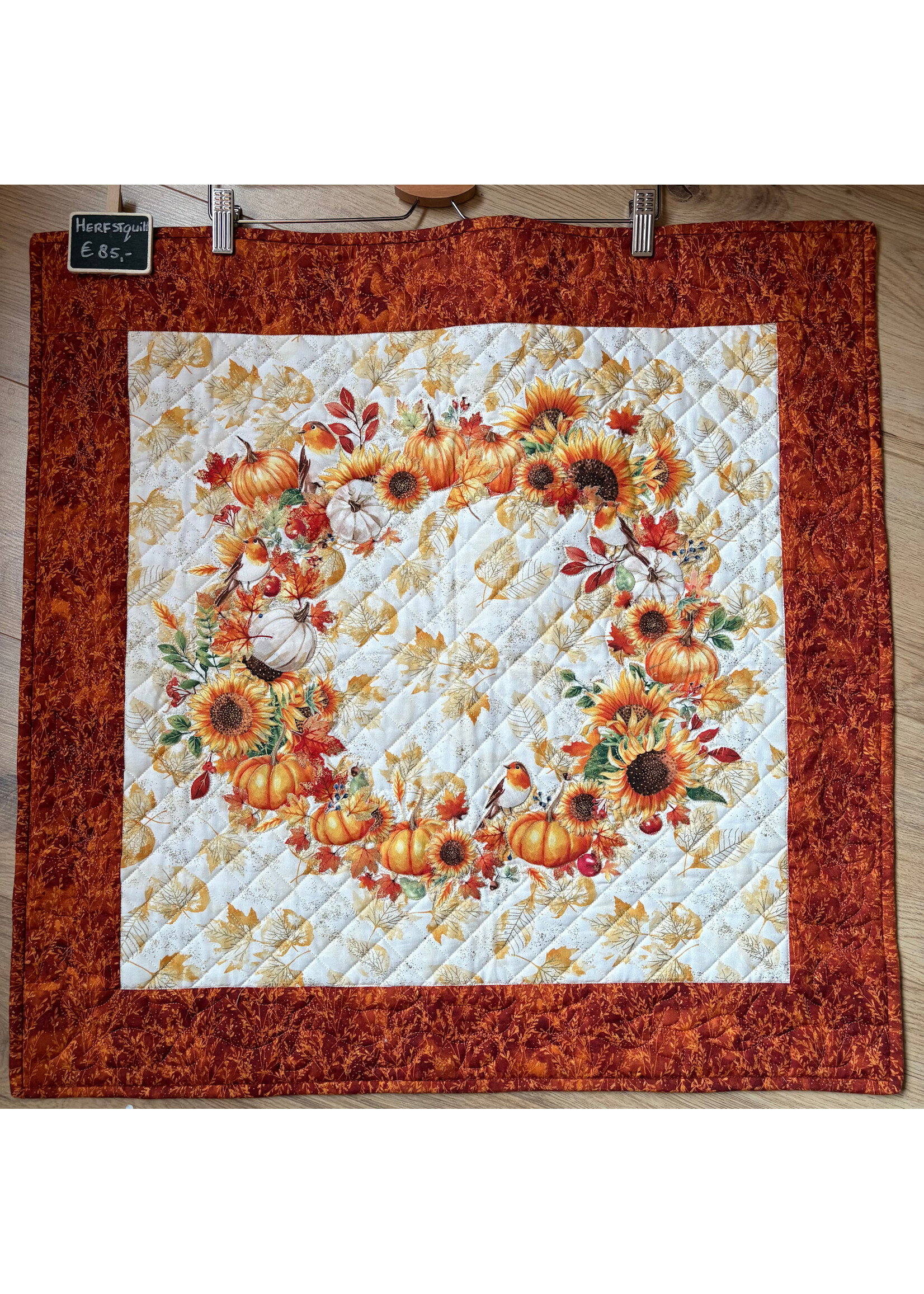Elly Prins Machine Quilting Herfstquilt - 69 cm x 69 cm
