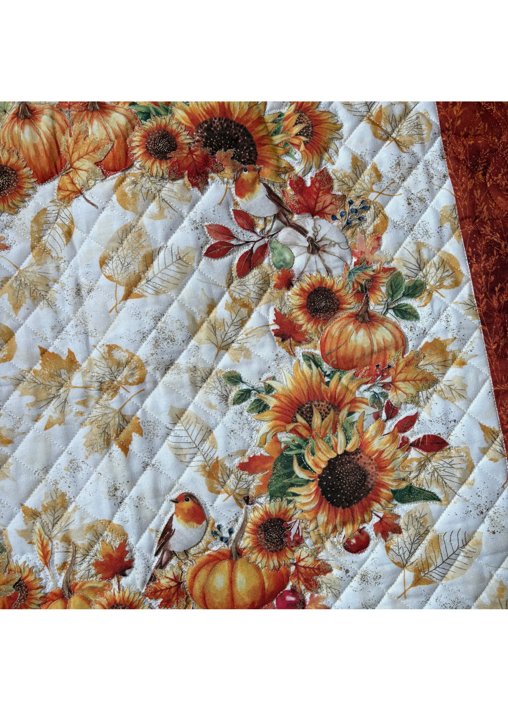 Elly Prins Machine Quilting Herfstquilt - 69 cm x 69 cm