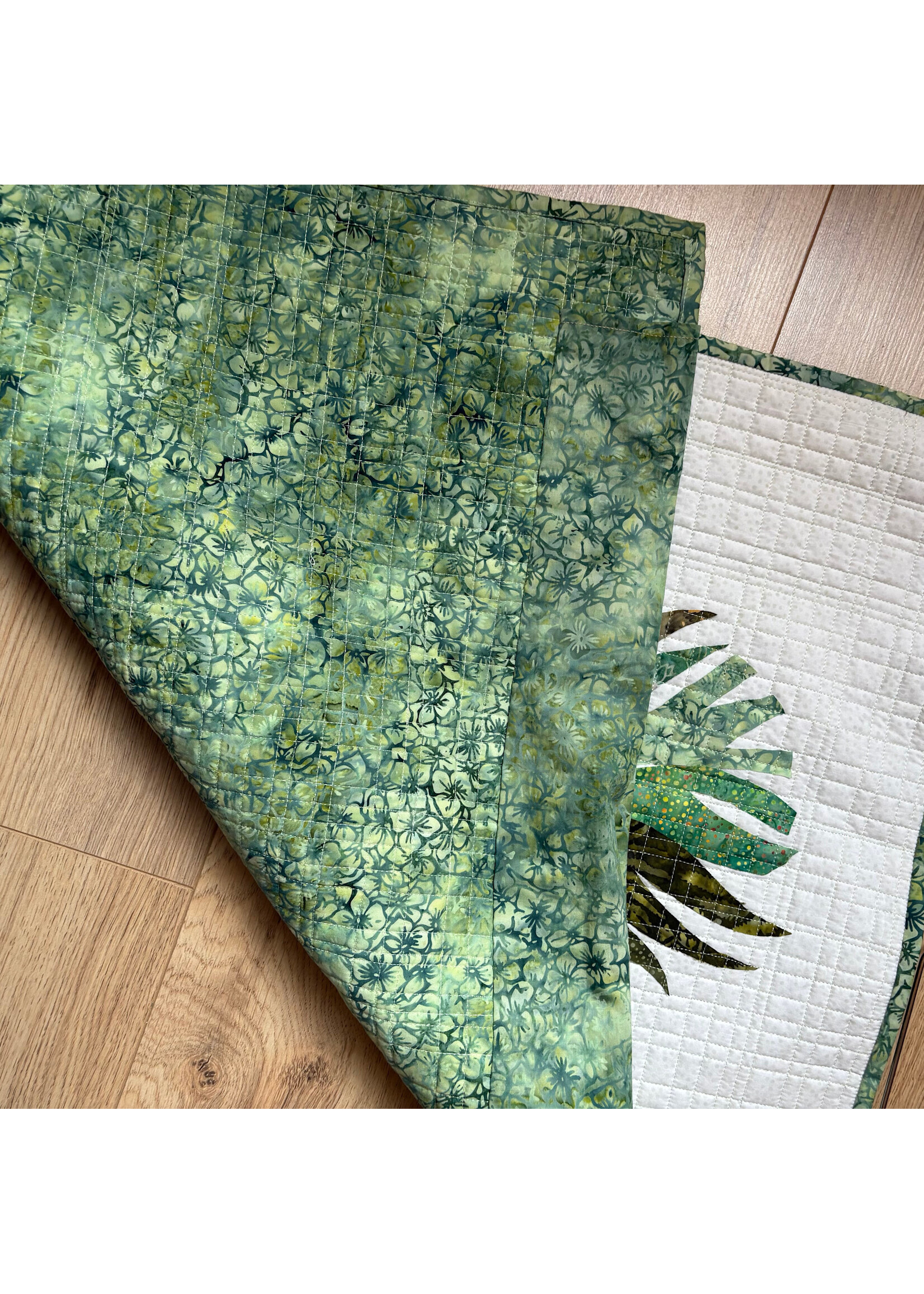 Elly Prins Machine Quilting Verenquilt - Green - 55 cm x 75 cm