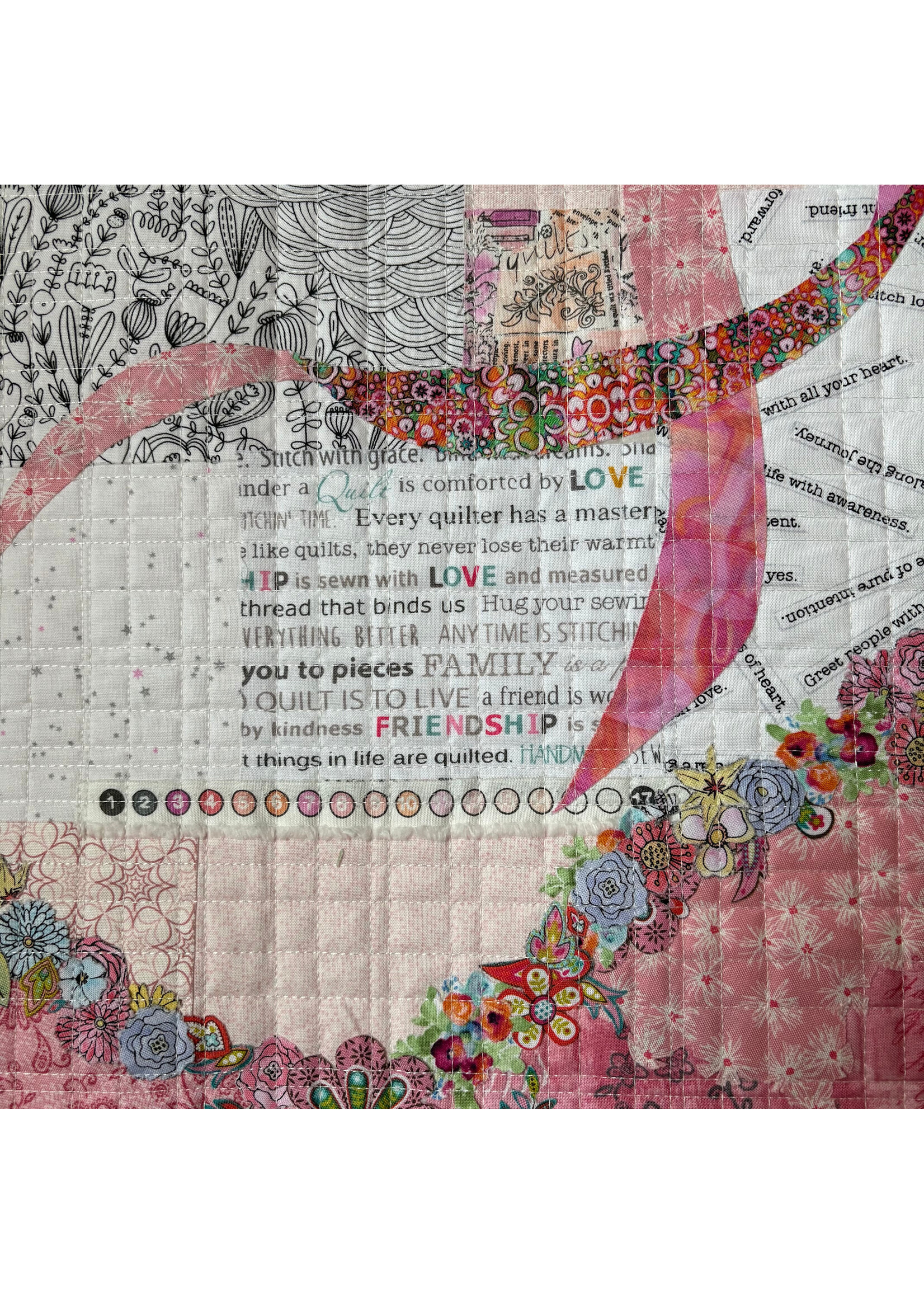Elly Prins Machine Quilting BH-quilt - 69 cm x 67 cm