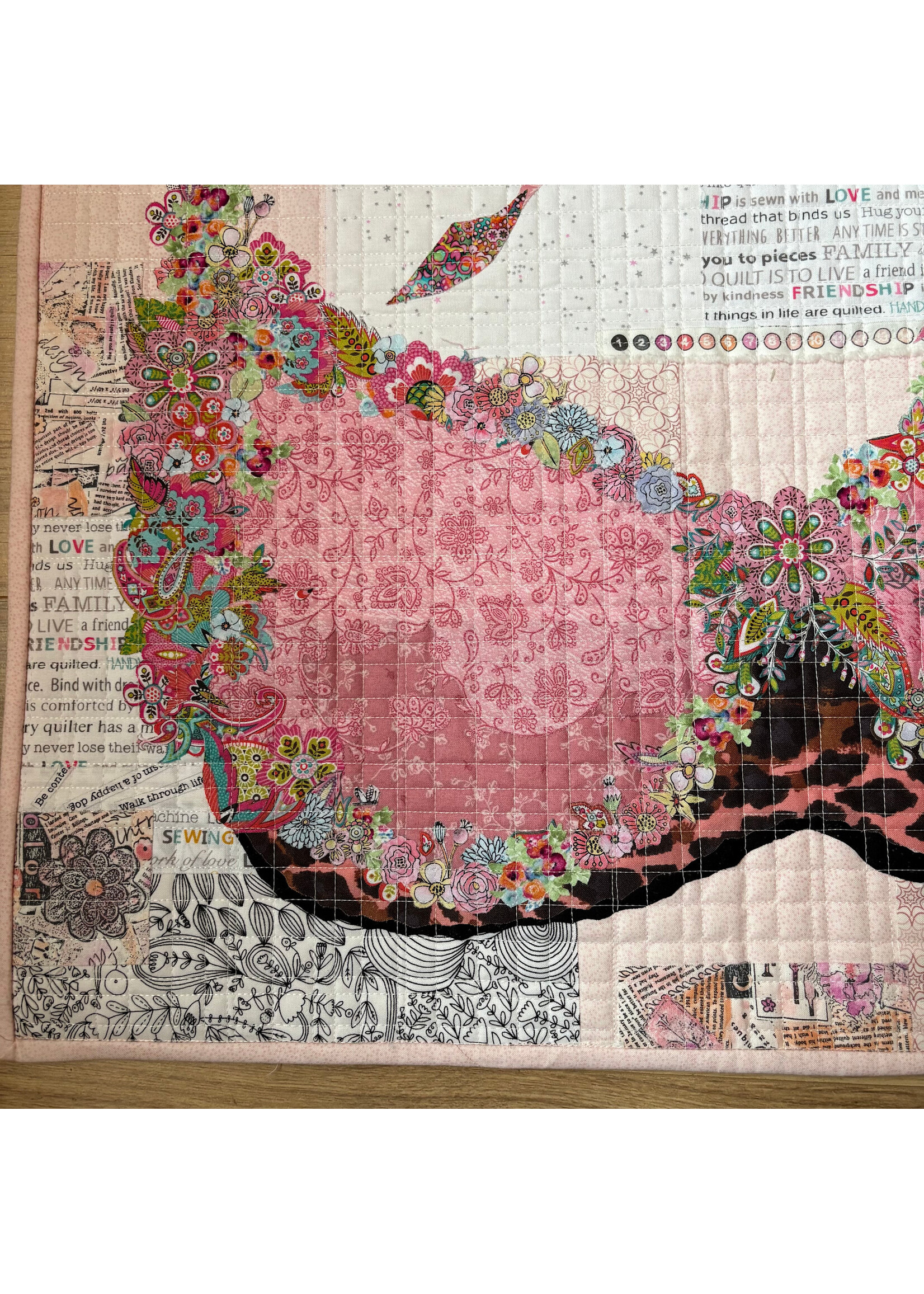 Elly Prins Machine Quilting BH-quilt - 69 cm x 67 cm