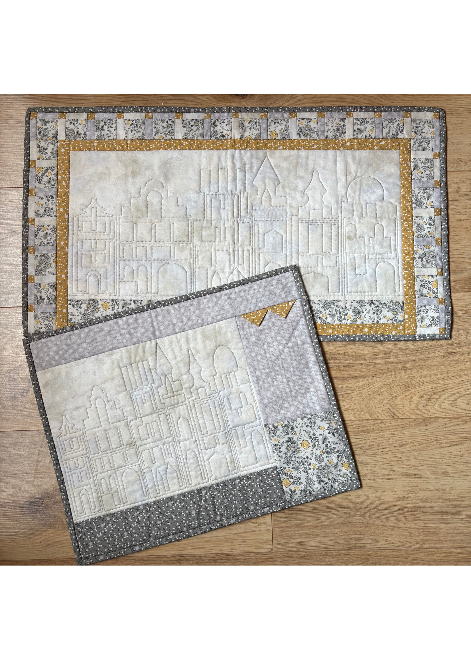 Elly Prins Machine Quilting Loper + 4 placemats