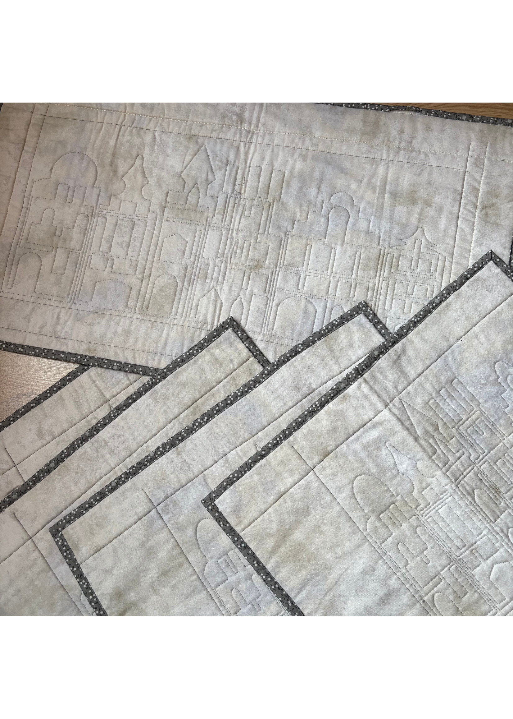 Elly Prins Machine Quilting Loper + 4 placemats