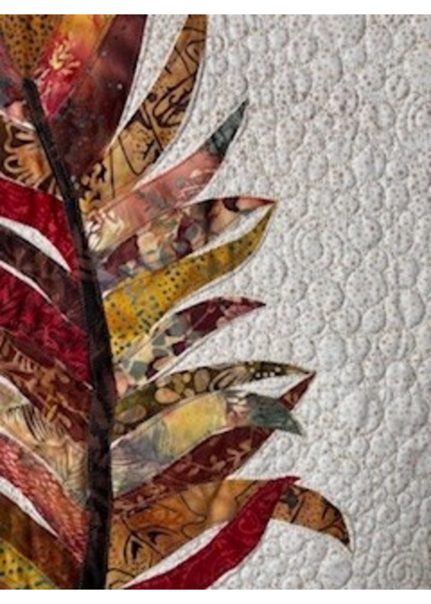 Elly Prins Machine Quilting Verenquilt - Red/Brown - 52,5 cm x 67 cm
