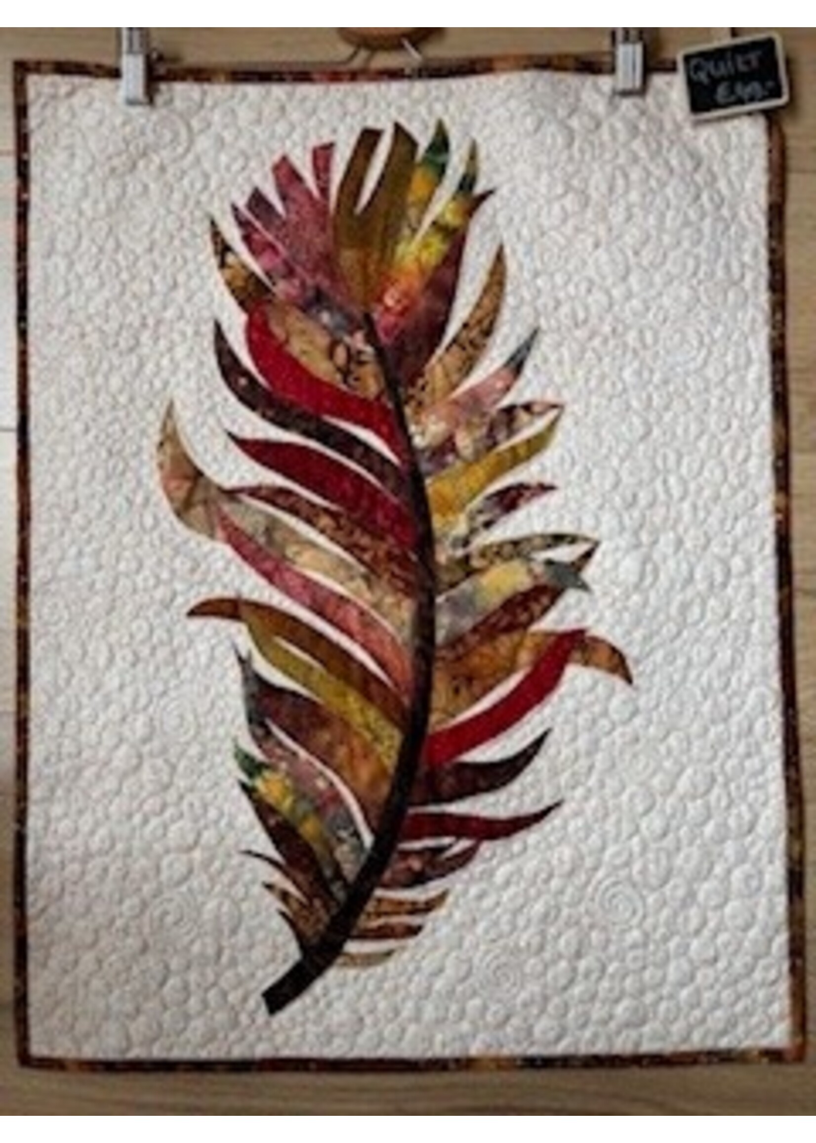 Elly Prins Machine Quilting Verenquilt - Red/Brown - 52,5 cm x 67 cm