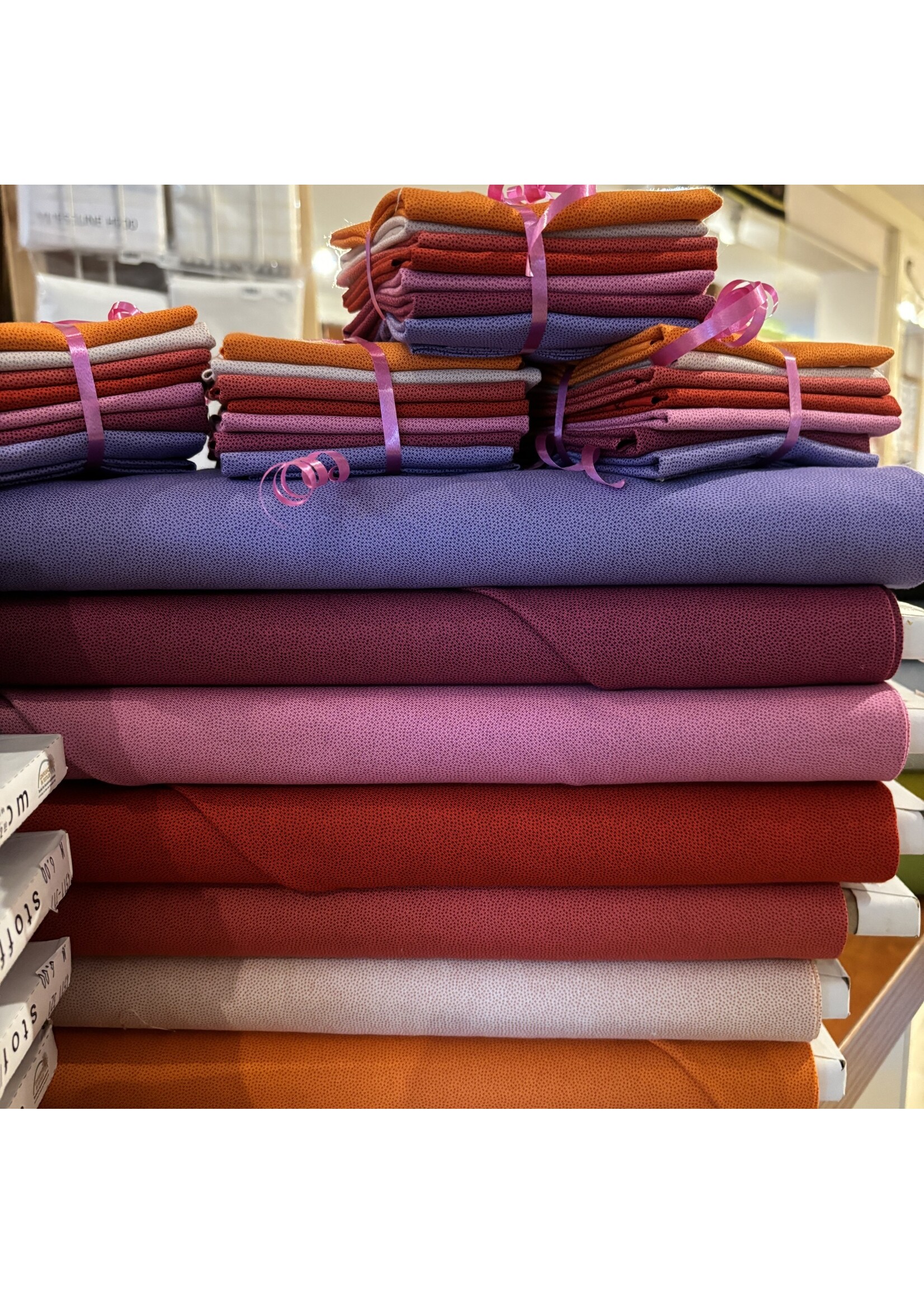 Stof Fabrics Stofpakket - Petits Points  Red - 7  Long Eights