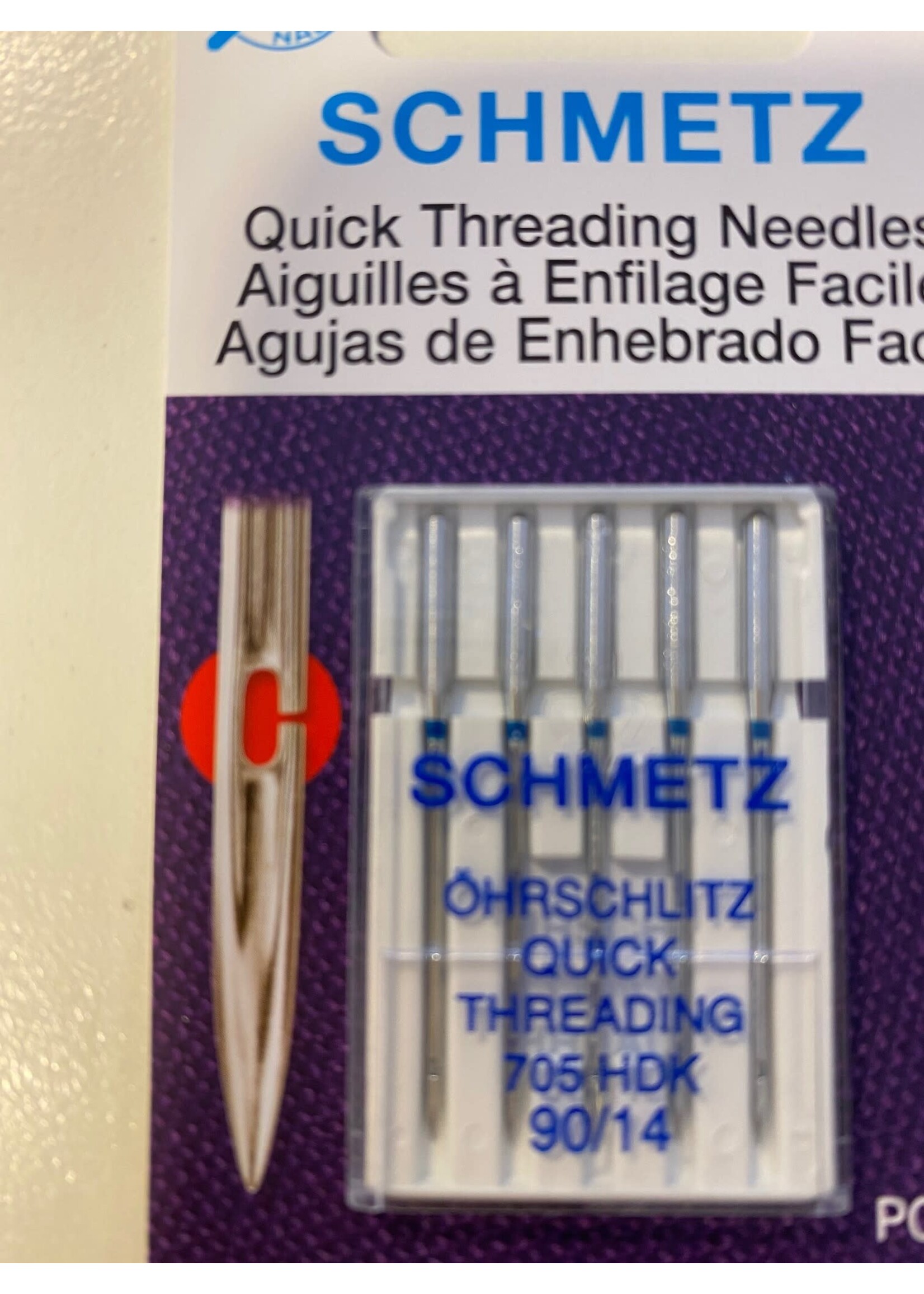 Schmetz Naaimachinenaalden - Quick Threading Needles - 90/14 - 5 stuks