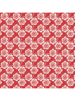 Kanvas Studio Red Rhapsody - Buttercup - Red-White - Coupon - 85 cm x 110 cm