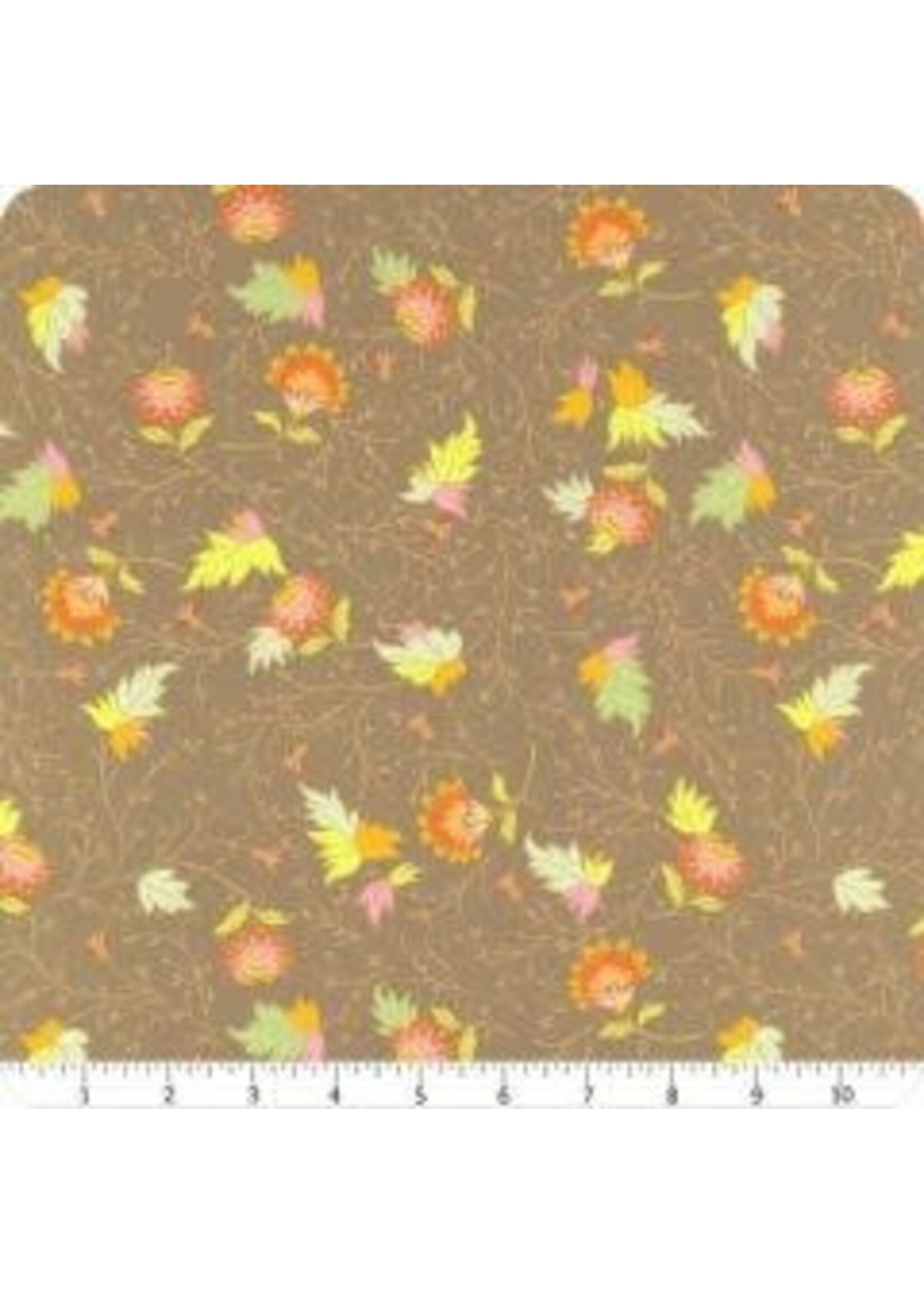 Windham Fabrics Blythe - Vine - Cocoa - Coupon - 100 cm x 110 cm