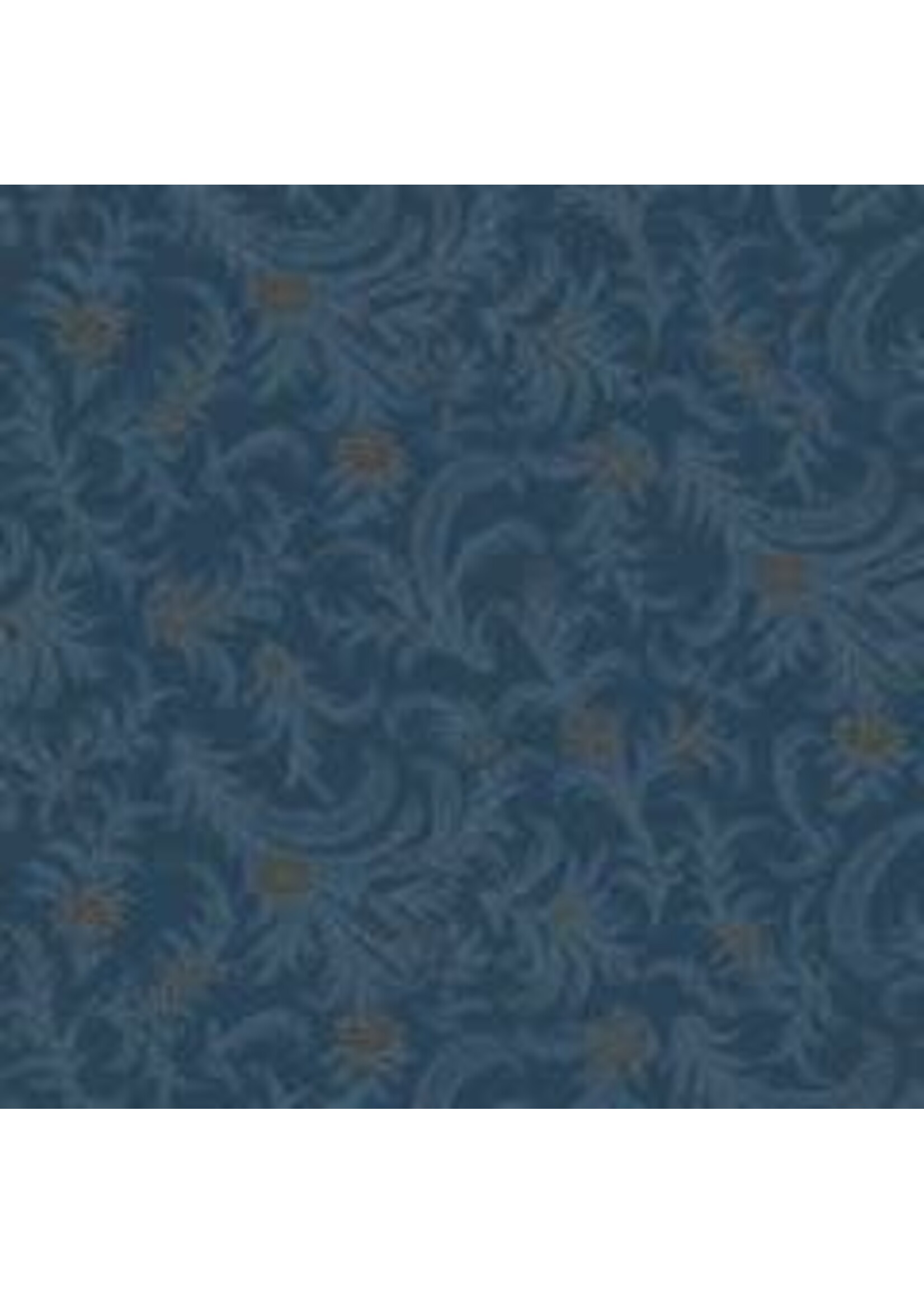 Windham Fabrics Oxford - Delicate Paisley - Blue - Coupon - 80 cm x 110 cm