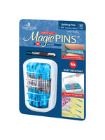 Taylor Seville Magic Pins - Quilting Pins -  Comfort Grip- 0.6 mm x 48 mm - 50 stuks blauw