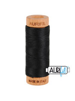 Aurifil Katoen Applicatiegaren - #80/2 - 280 m - 2692 - Black