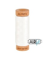 Aurifil Katoen Applicatiegaren - #80/2 - 280 m - 2021 - Natural White