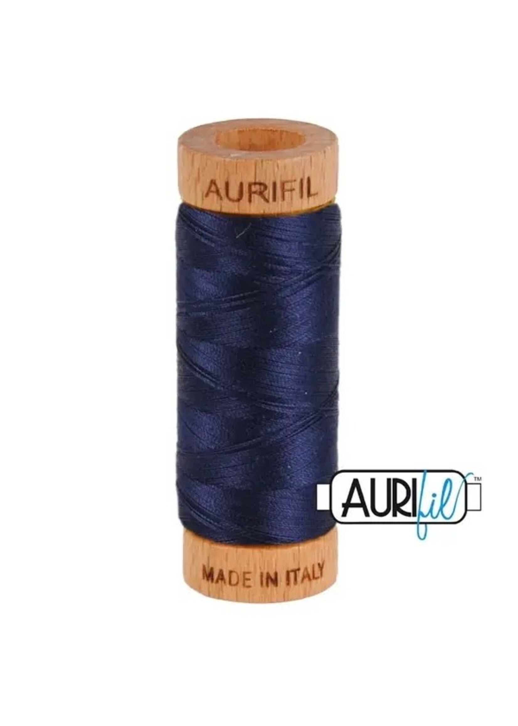 Aurifil Katoen Applicatiegaren - #80/2 - 280 m - 2785 - Very Dark Navy