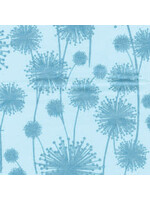 Kanvas Studio Pearl Reflections - Dandelion Shadow- Aqua Teal - Coupon - 85 cm x 110 cm