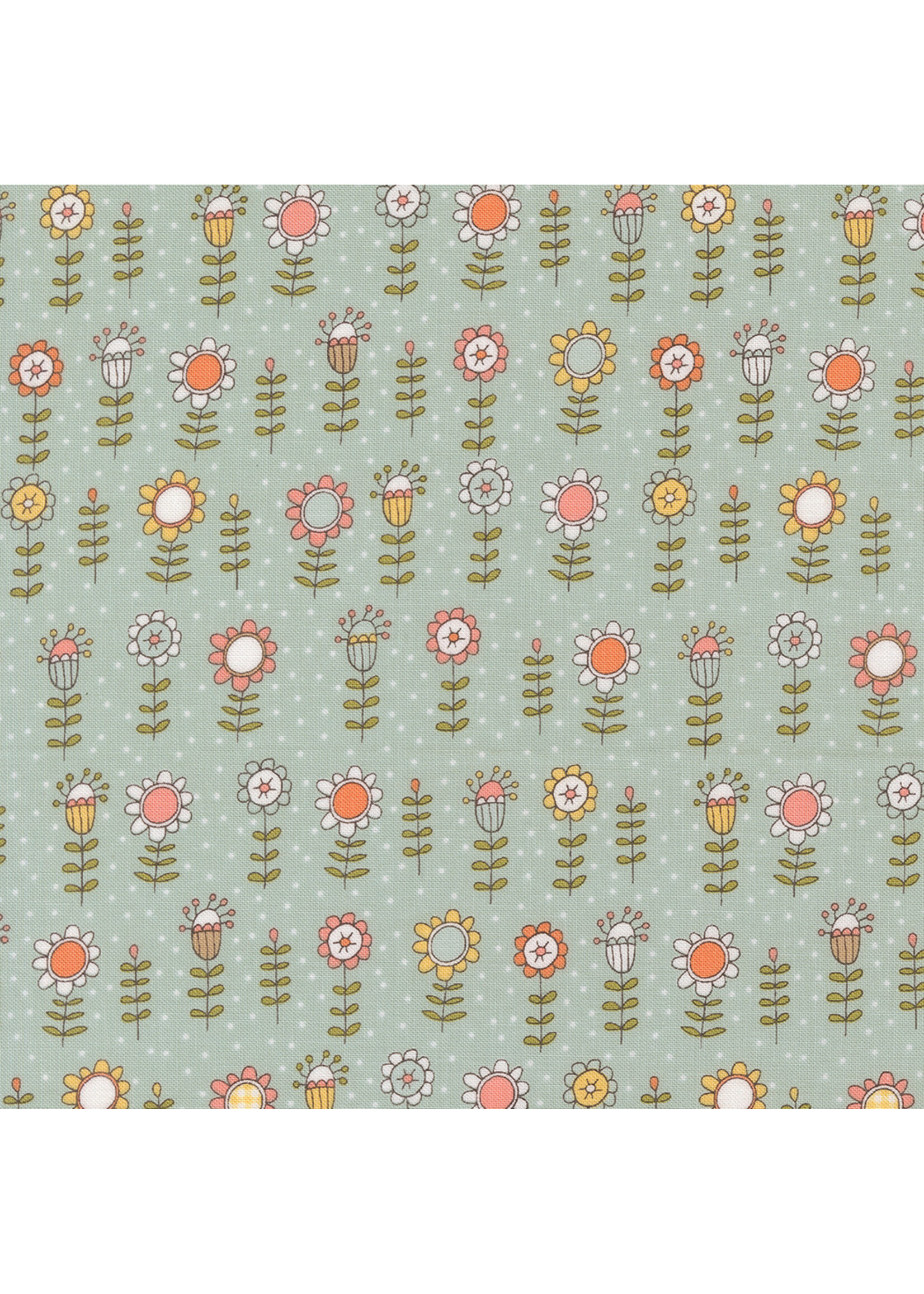 Moda Fabrics Sweetwater - Lucky - Bloom - Sky - 55701 12