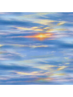 Elizabeth's Studio Landscape Medley - Tropical Sky Blue - Coupon - 110 cm x 110 cm