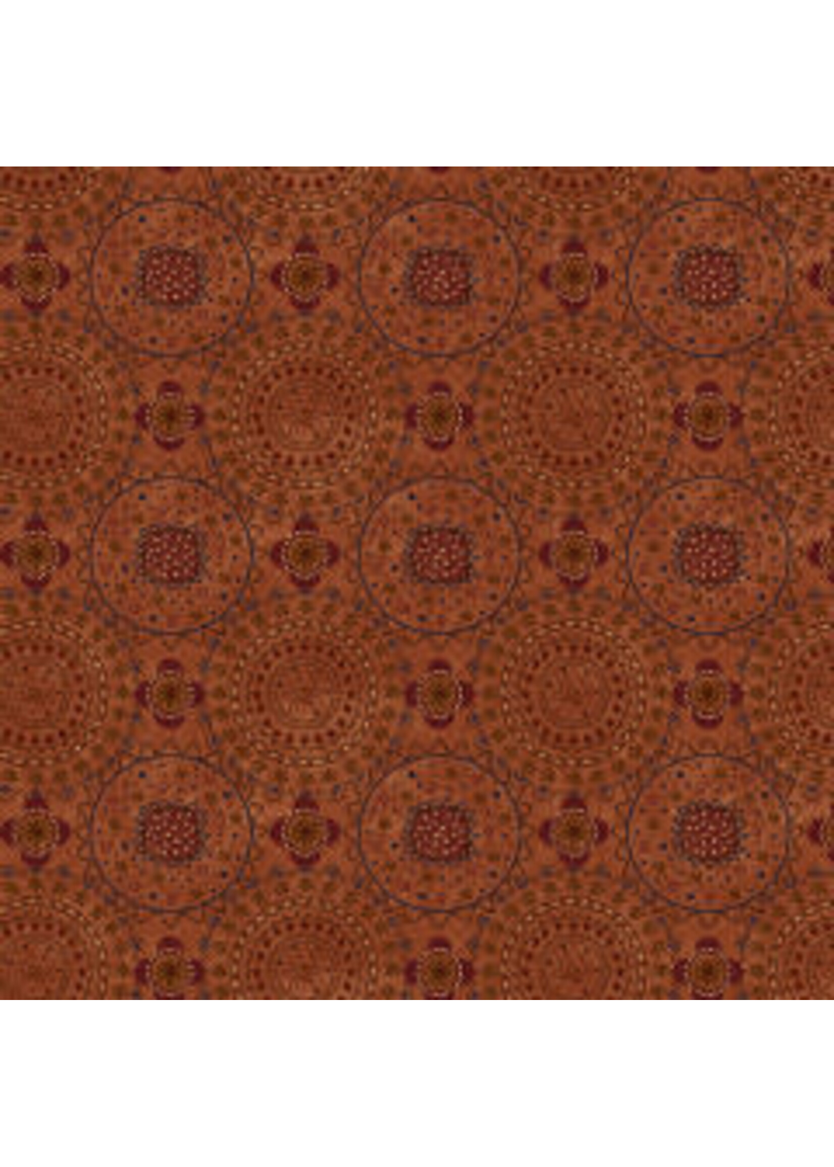Henry Glass Fabrics Plant Kindness - Garden Path - Rust - Coupon - 80 cm x 110 cm