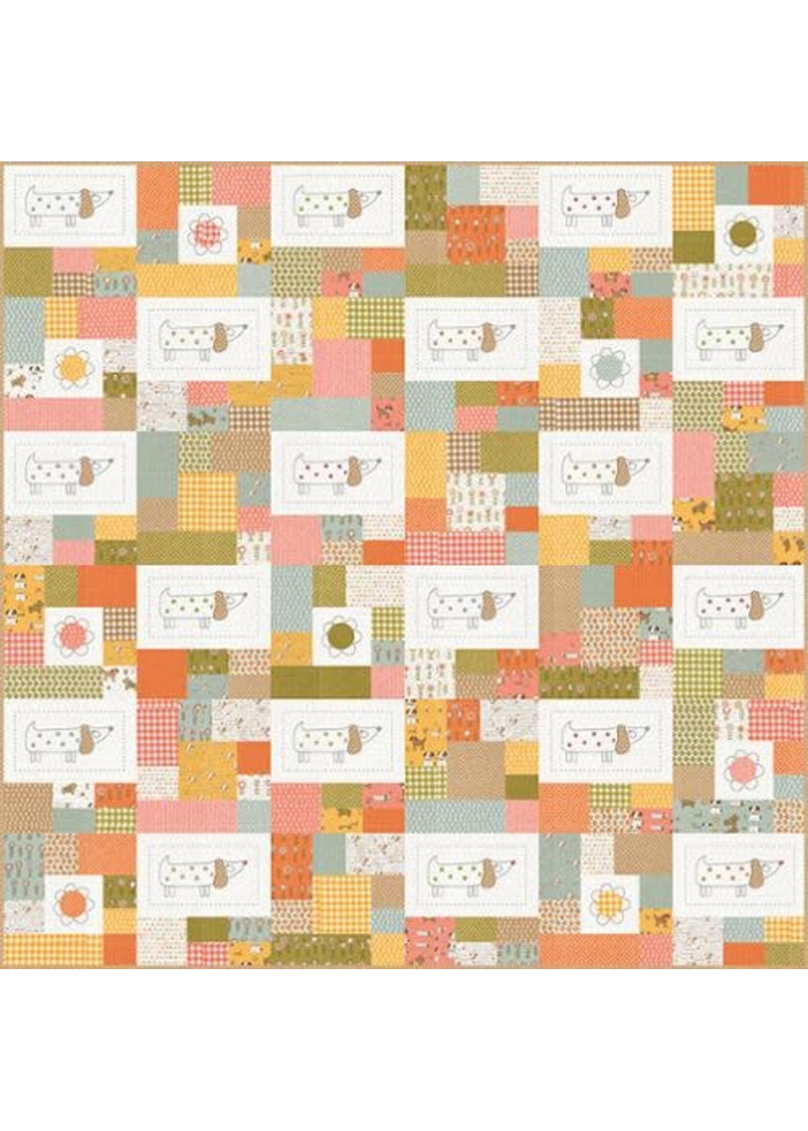 Moda Fabrics Patroon - Sweetwater - Lucky - Puppy Chow