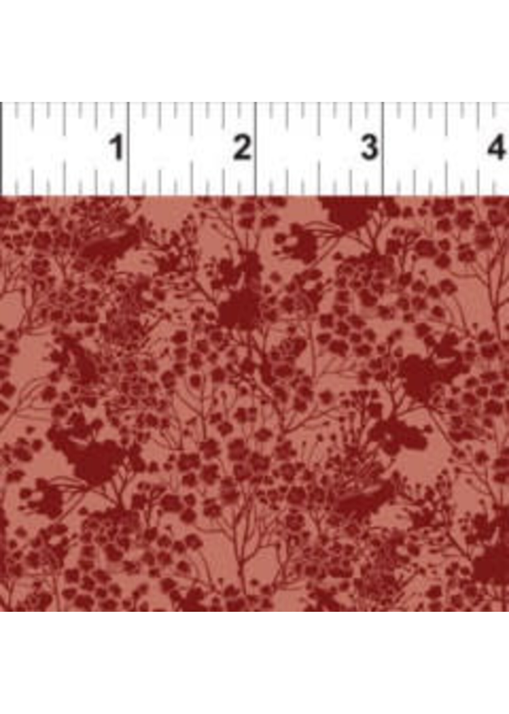 In The Beginning Garden Delights - Tonal Floral - Coral - Coupon - 100 cm x 110 cm