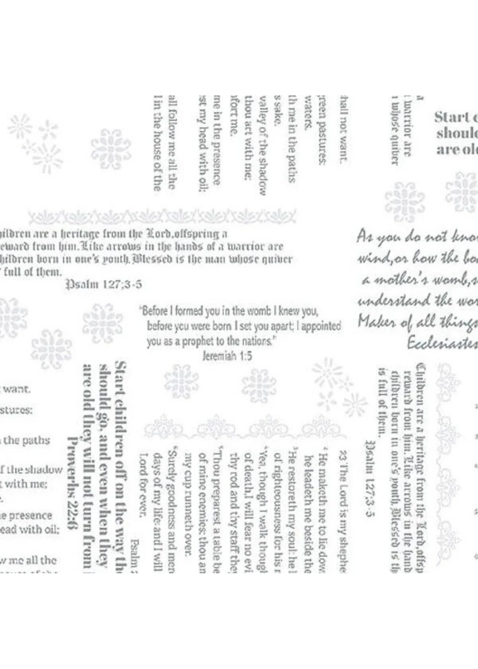 Benartex Studio Simply Blessed - Old Testament - White