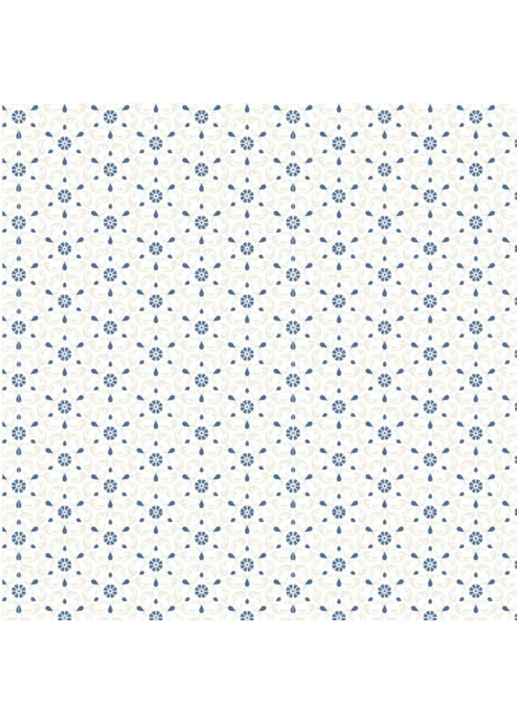 Poppie Cotton Lakeland Blues - Tri-Damask - Light - 25810