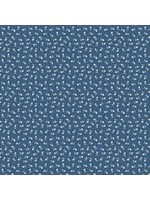 Poppie Cotton Lakeland Blues - Rosebud Toss - Dark - 25817