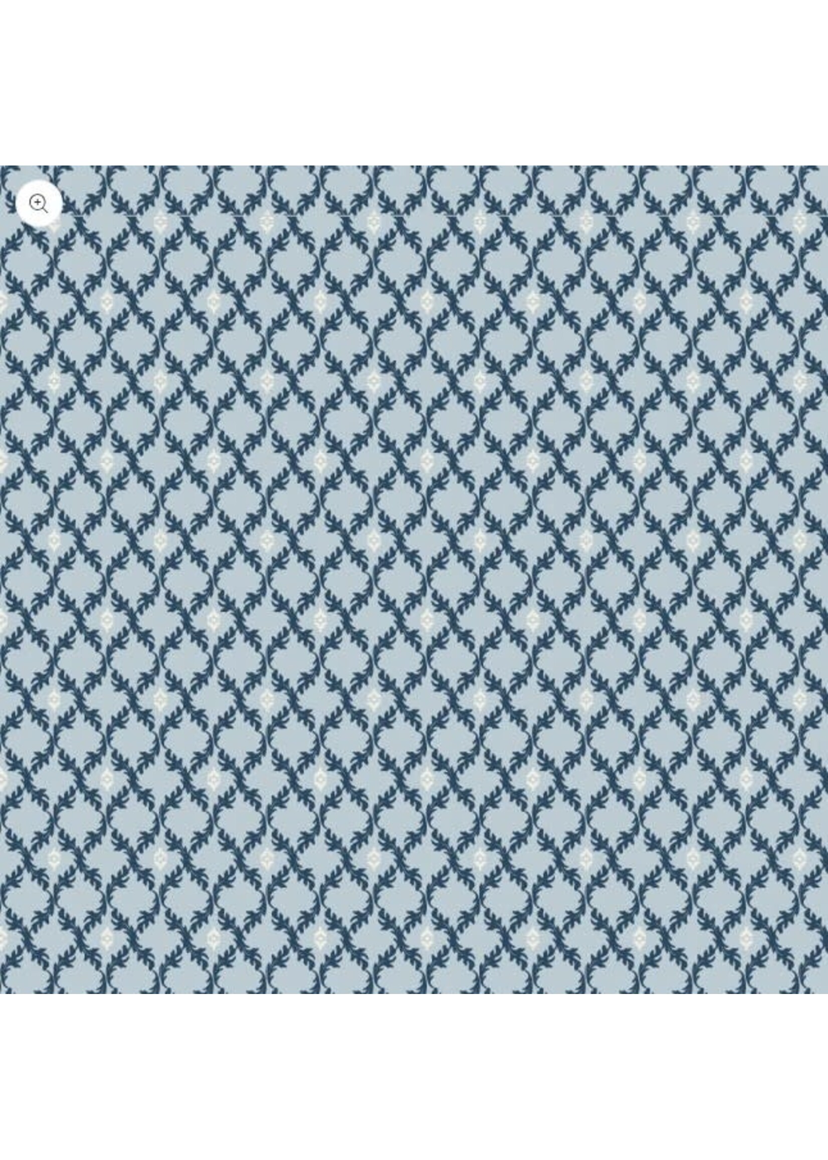 Poppie Cotton Lakeland Blues - Leafy Diamonds - Medium - 25809