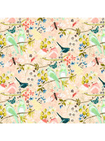 Poppie Cotton Serenity Blooms - Morning Song - Peach - SR24501 - Coupon - 80 cm x 110 cm