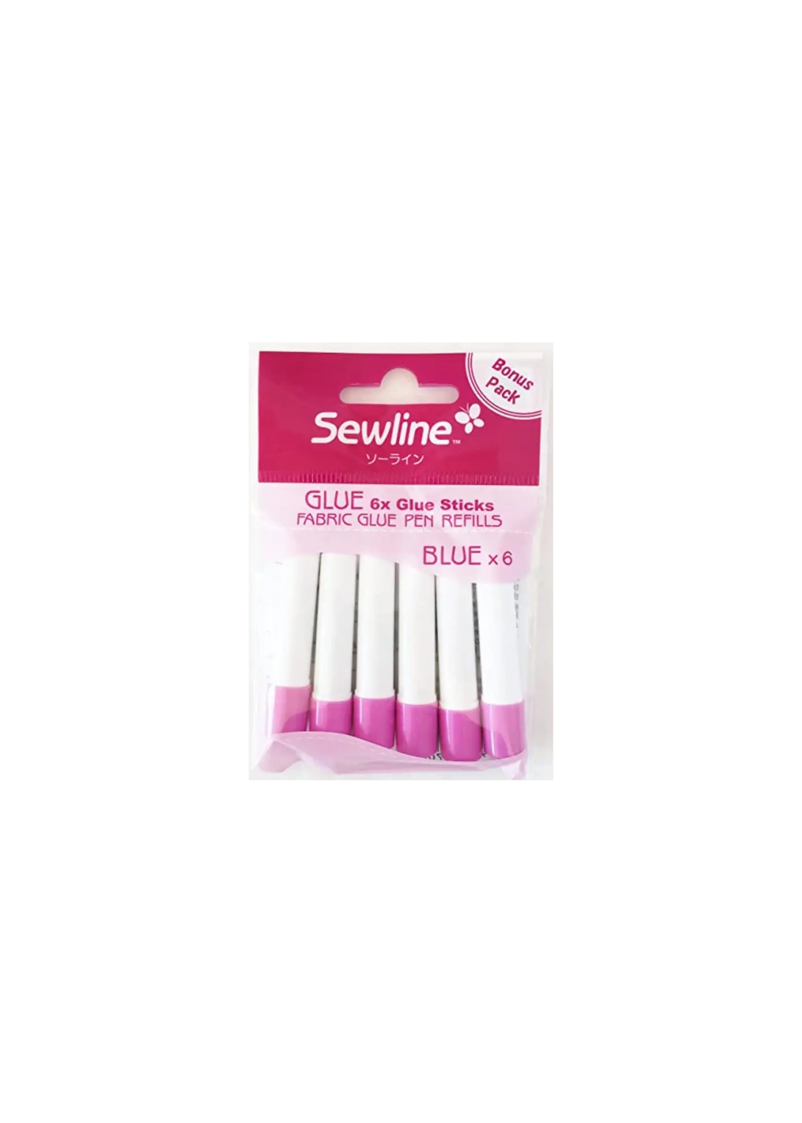 Sewline Lijm - Glue Pen - Navulling - Wit - 6 stuks