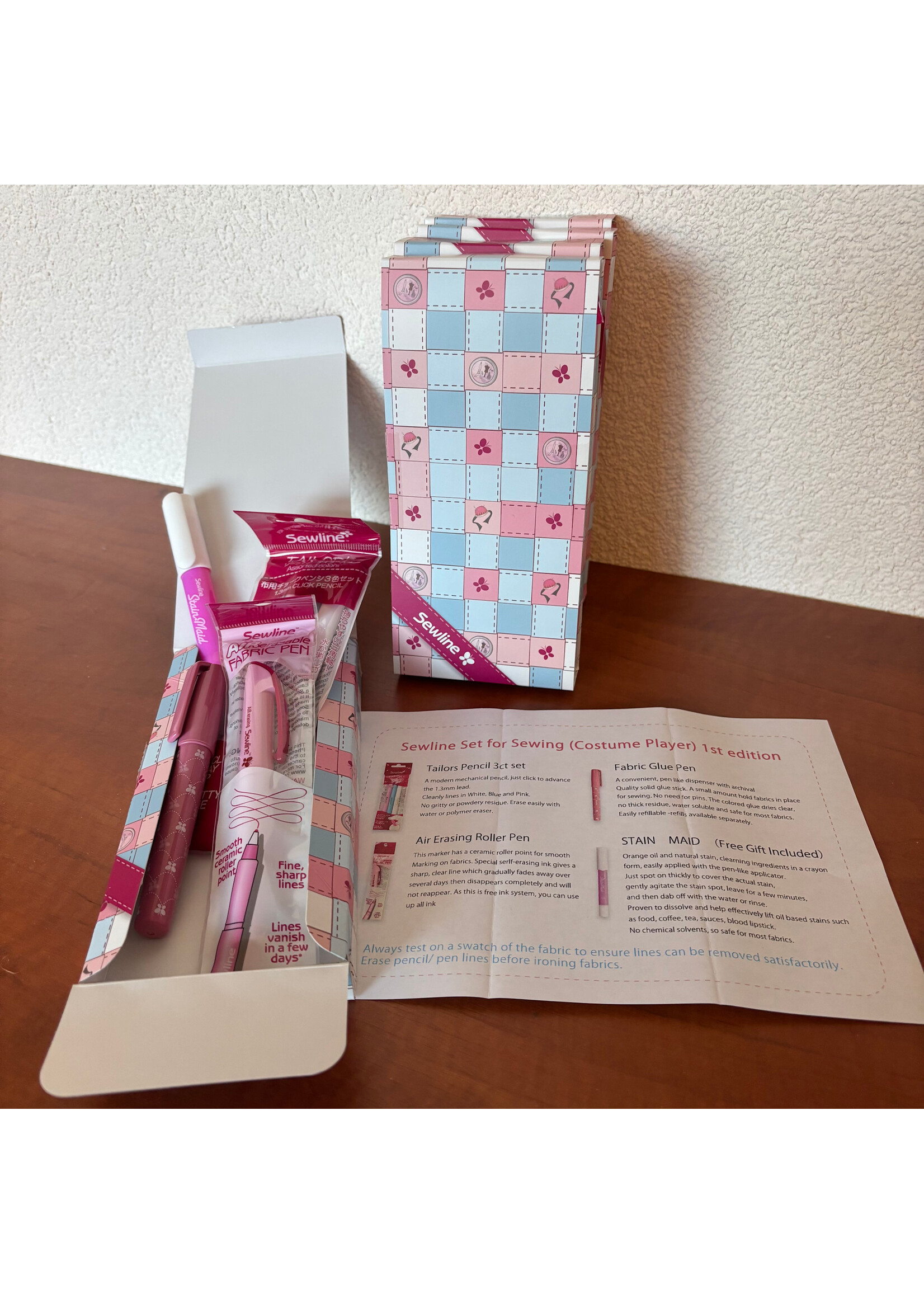 Sewline Trioset - Set For Sewing - Markeerpotloden, Rollerpen, Lijmpen